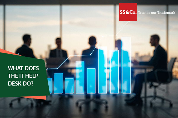 What does the IT help desk do?