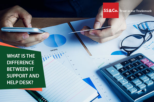 What is the difference between IT support and a help desk?
